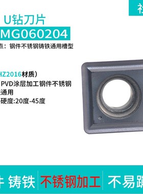 暴力U钻数控刀片SPMG050204/060204/07T308/090408/110408/140512