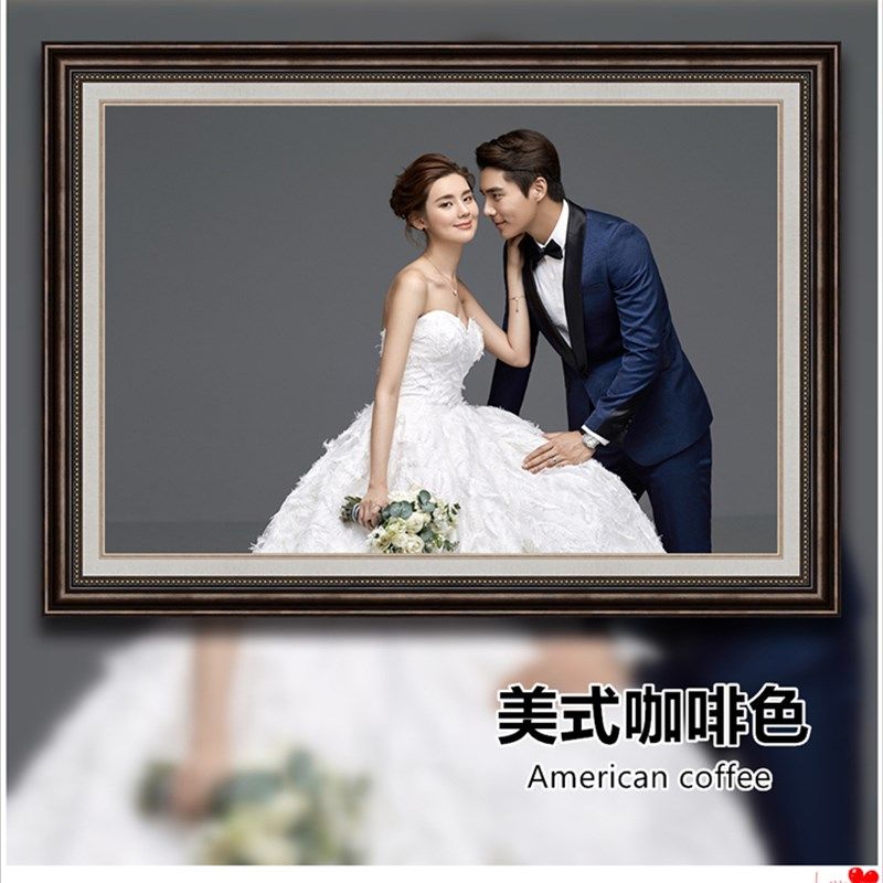 婚纱照洗照片加相框24 36 48寸挂墙简约影楼结婚照放大定做全家福,个性定制/设计服务/DIY,明信片定制,淘宝优惠券,粉丝福利购,淘宝优惠卷