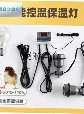 智能控温保温取暖灯芦丁鸡猪育雏过冬自动加热取暖养.殖专用加热l