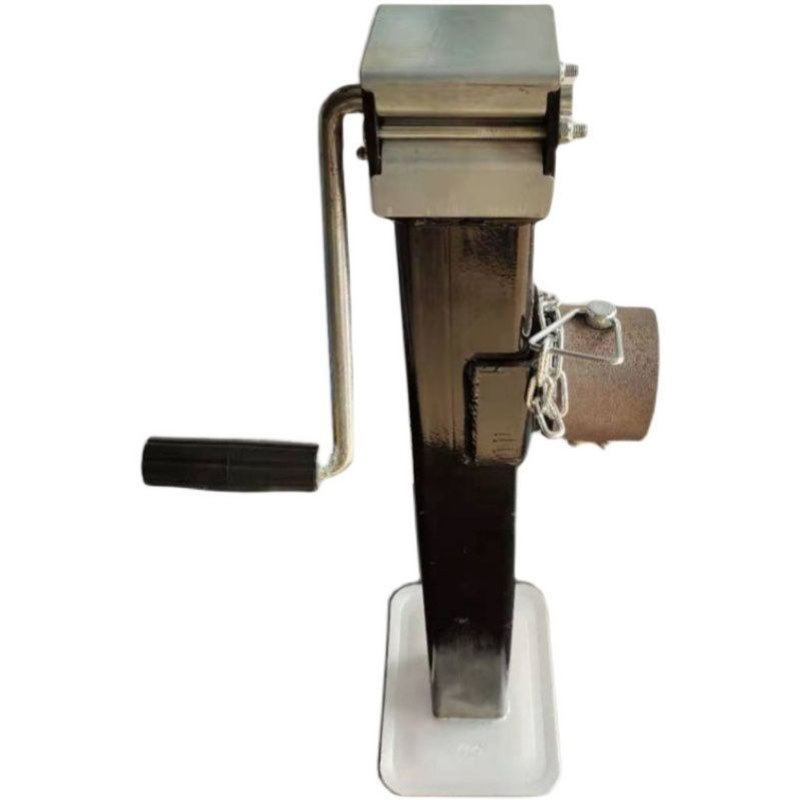 手摇拖车千斤顶螺杆房车升降支架手动升降3吨机械式5吨支腿配件