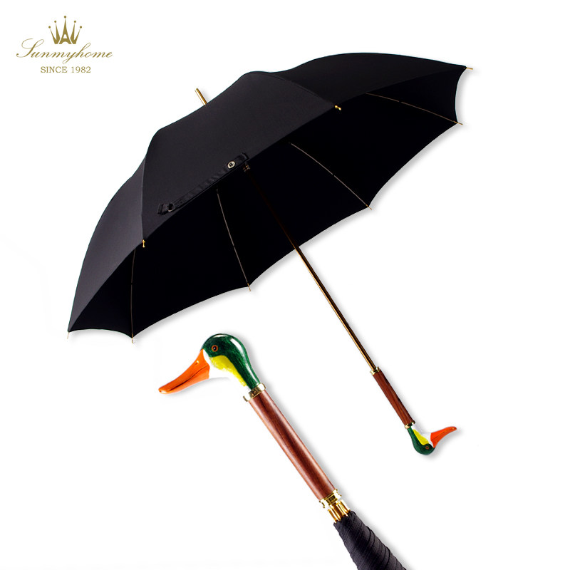 萨曼莎伞彩绘鸭子雨伞动物头书面语虾网即时酵母掉男女士抗风长柄,居家日用,伞,淘宝优惠券,粉丝福利购,淘宝优惠卷