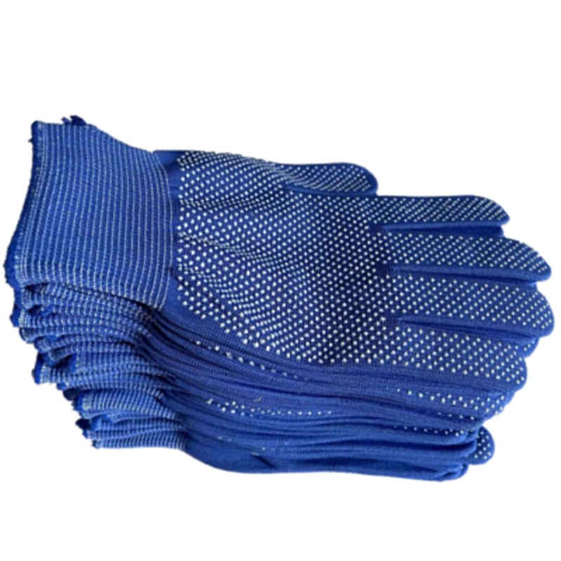 手套薄款劳保耐磨尼龙工作透气点胶防滑打包干活模具搬运户外骑行