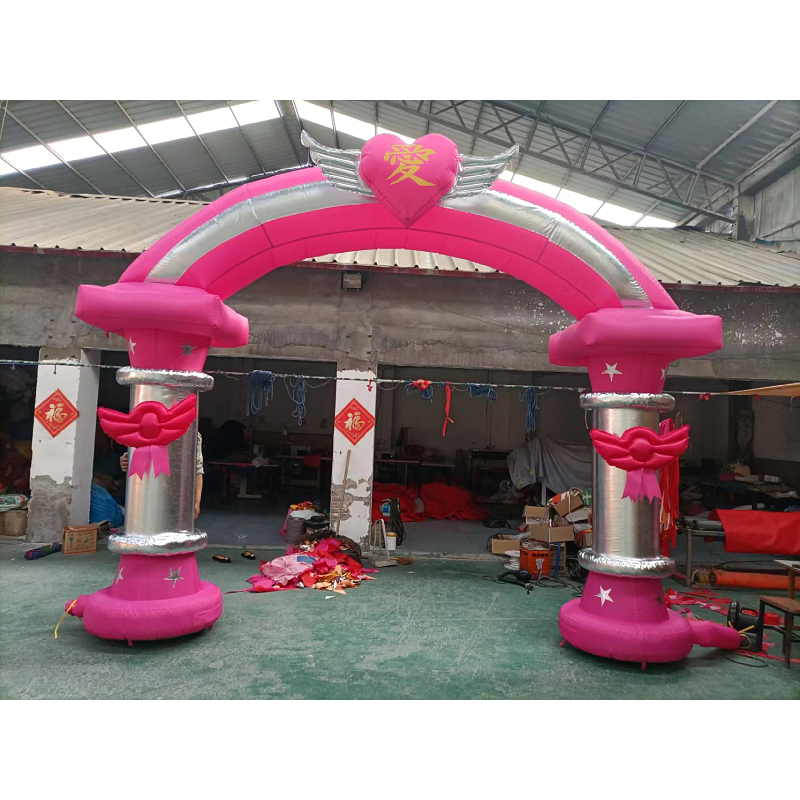 4米我心飞翔结婚拱门庆典活动礼仪婚庆充气气模风机户外