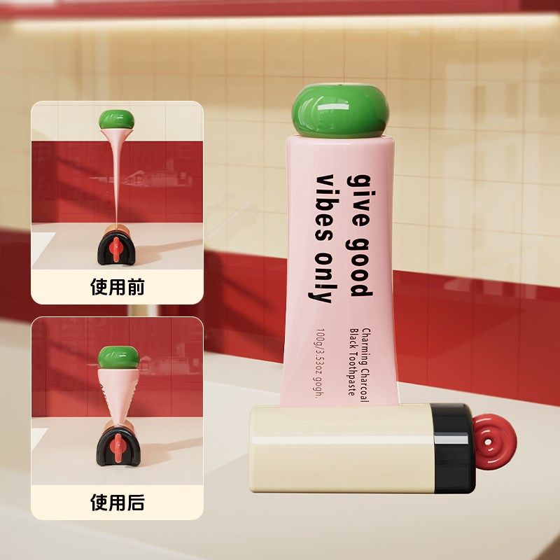 镜柜底磁吸挤牙膏神器小样洗面奶儿童挤压器卫生间壁挂式懒人夹子,家庭/个人清洁工具,挤牙膏器,淘宝优惠券,粉丝福利购,淘宝优惠卷