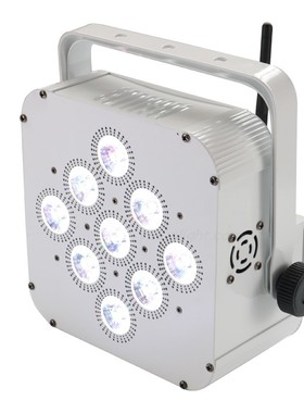 充电舞台灯全彩帕灯9颗六合一无线LEDpar婚庆演出电池摇控染色灯