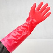 家务春蕾手套969 45加棉一体绒磨砂加长加厚防水冬季 洗衣家用劳保