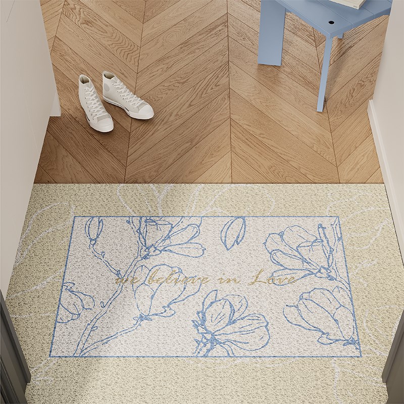 法式复古高档入户地垫丝圈防滑耐脏脚垫毯进门垫子玄关门口可裁剪