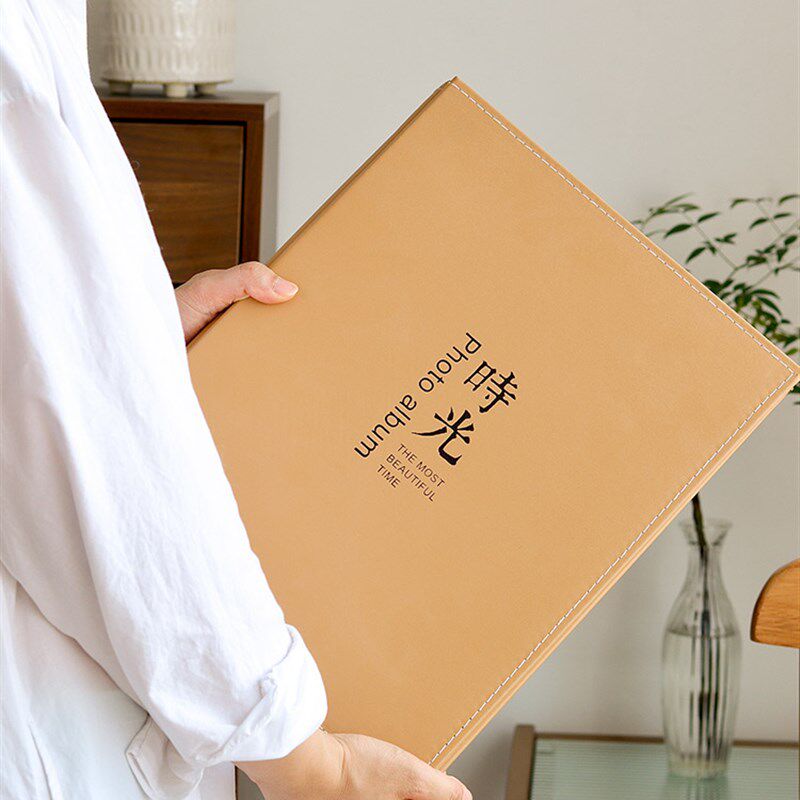 6寸800张皮质竖版相册本家庭大容量纪念册插页式情侣影集照片收纳