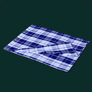 学生蓝白格床单纯棉斜纹纯棉全棉褥单大床单寝室宿舍床单蓝白格子