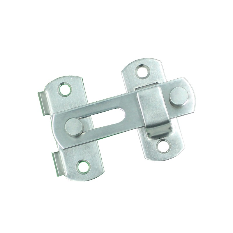 加厚不锈钢搭扣卡扣移门插销锁左右门扣门栓带锁明装门锁扣多用型