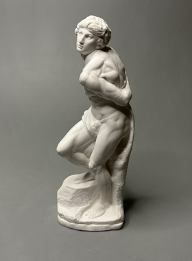 米开朗基罗复刻石膏像雕塑高级小众创意桌面摆件美术素描教具礼物