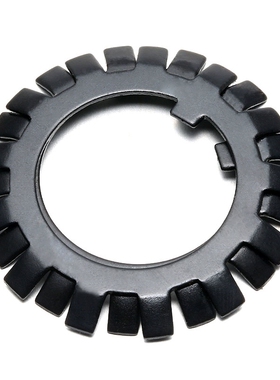 多脚止退垫圈太阳圈外多齿黑色DIN5406止退锁紧圆螺母用止动垫片