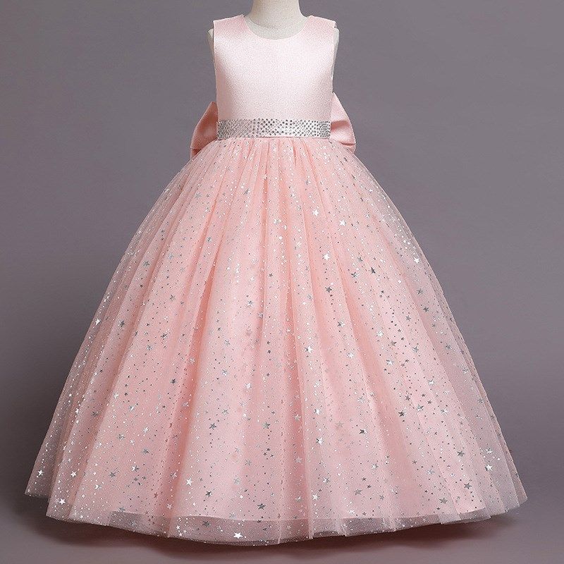 女童无袖礼服连衣裙儿童亮片婚纱裙中大童公主裙女孩长裙演出服装,童装/婴儿装/亲子装,连衣裙,淘宝优惠券,粉丝福利购,淘宝优惠卷