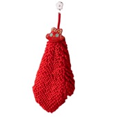 国潮龙年擦手巾挂式 吸水不掉毛结婚红色喜庆化妆室厨房可用大毛巾