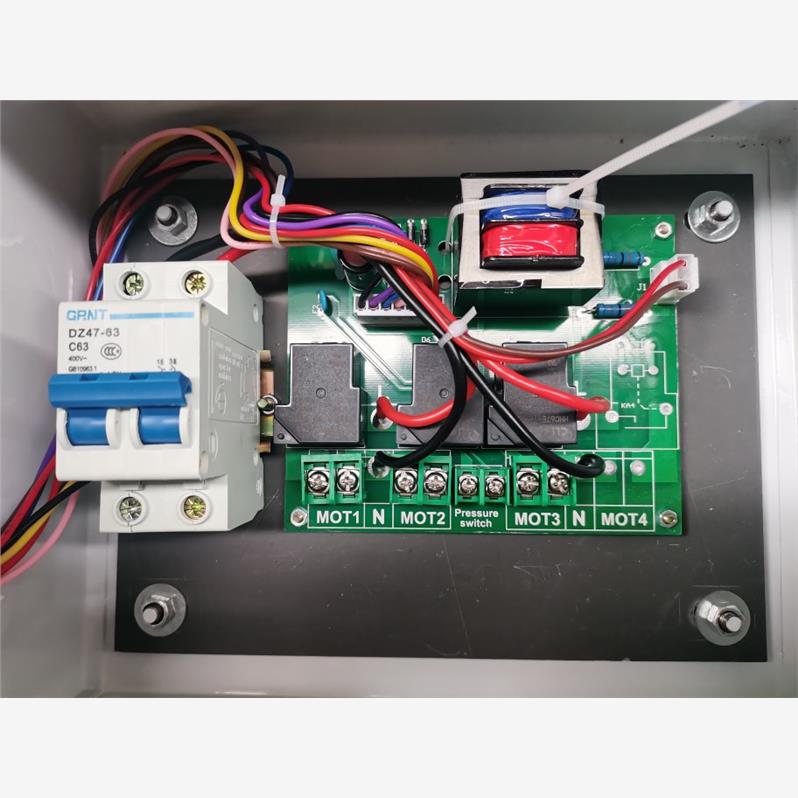 空压机控制箱无油静音控制器智能电箱220V压缩机多路分时控制