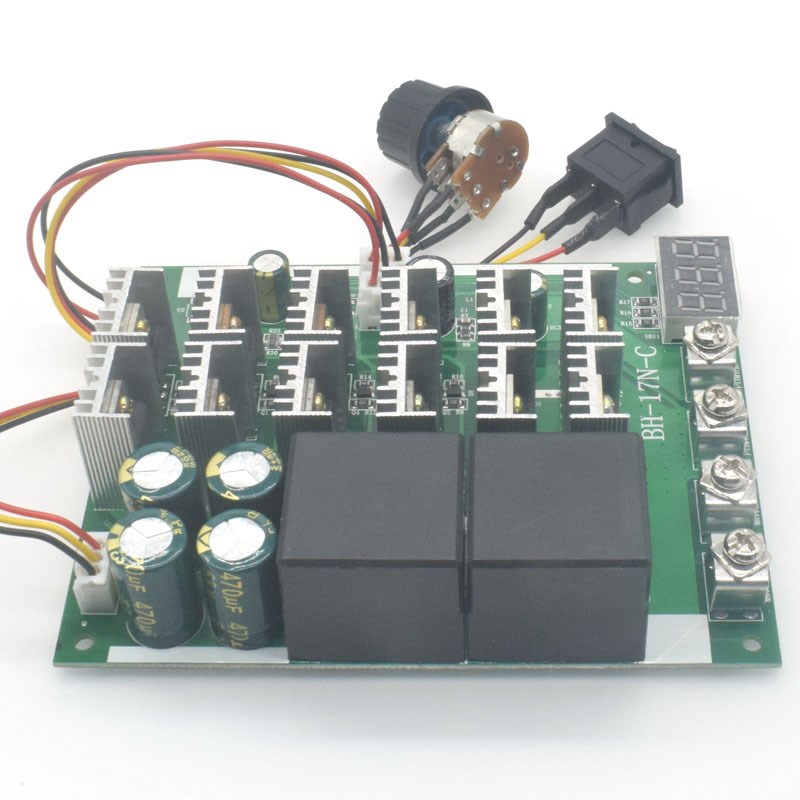 正反转直流电流调速器 数字刻度转速表 有刷马达驱动器12V24V36V