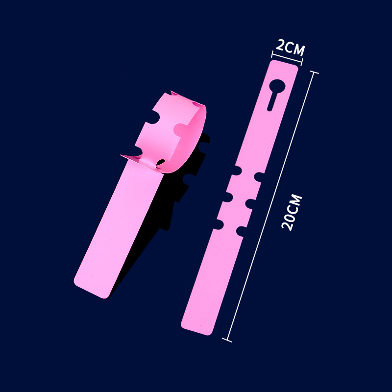 PVC防水环套花卉植物标签苗木园艺标签塑料兰花标签环形扣标记牌
