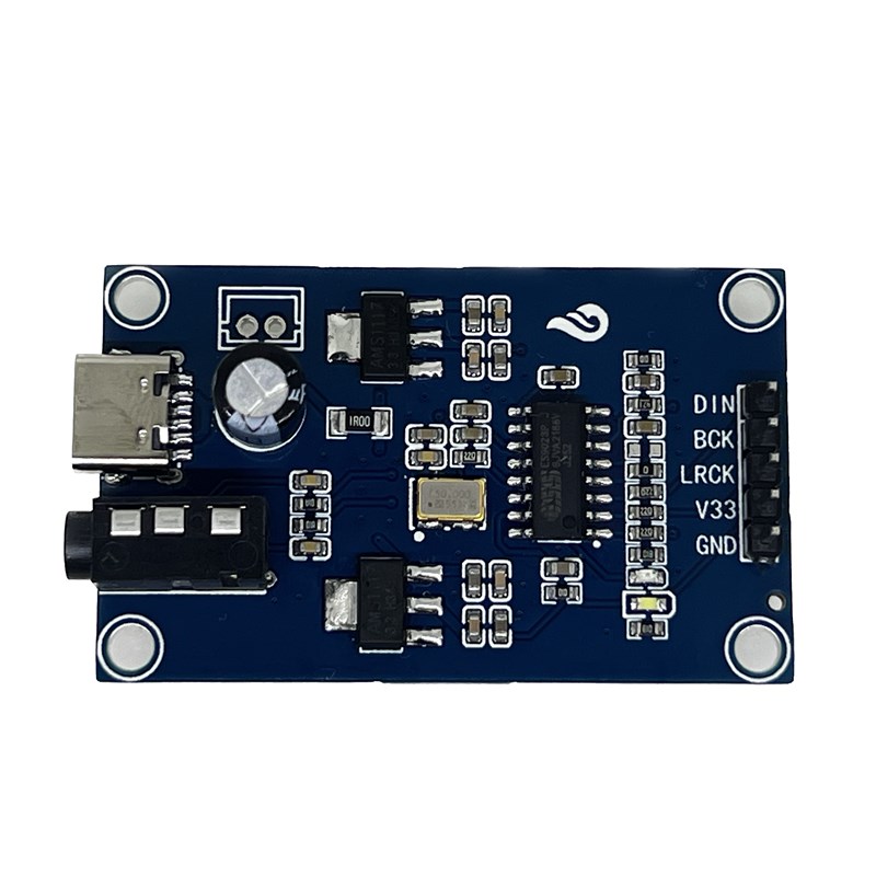 ES9023P I2S IIS数字音频输入DAKC解码板器转AUX模拟输出