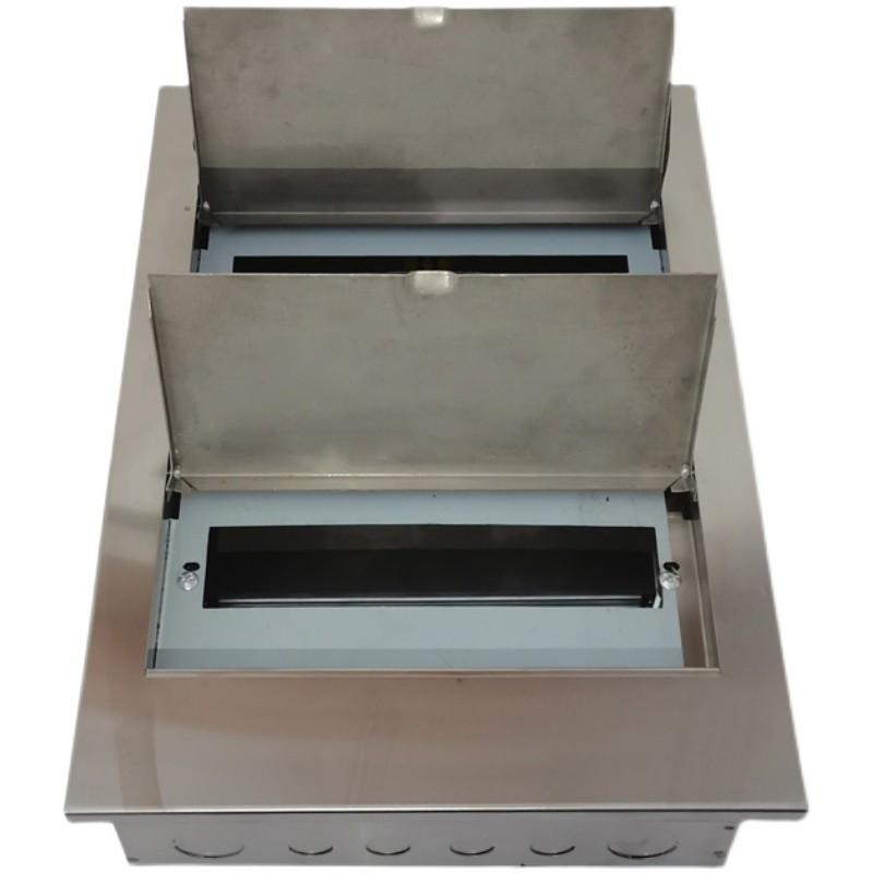 豪华不锈钢PZ30配电箱单排12-20P双排30位明暗装48回路箱开关盒