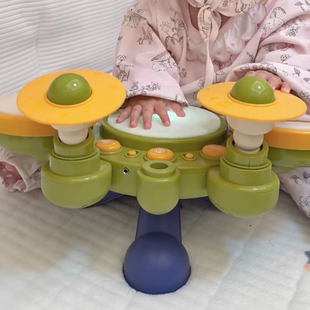 新款2026敲鼓小鼓宝宝小孩打击手拍可爱卡通趣味婴儿架子鼓儿童鼓