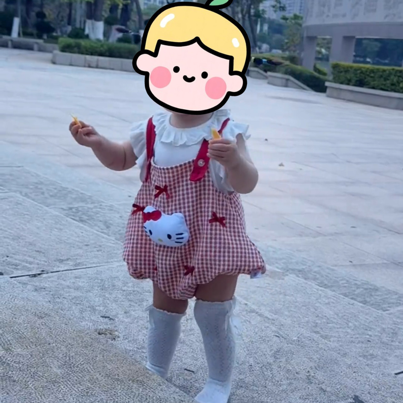 超萌夏季新款2026套装甜美女孩可爱风背带裤短袖上衣两件套薄