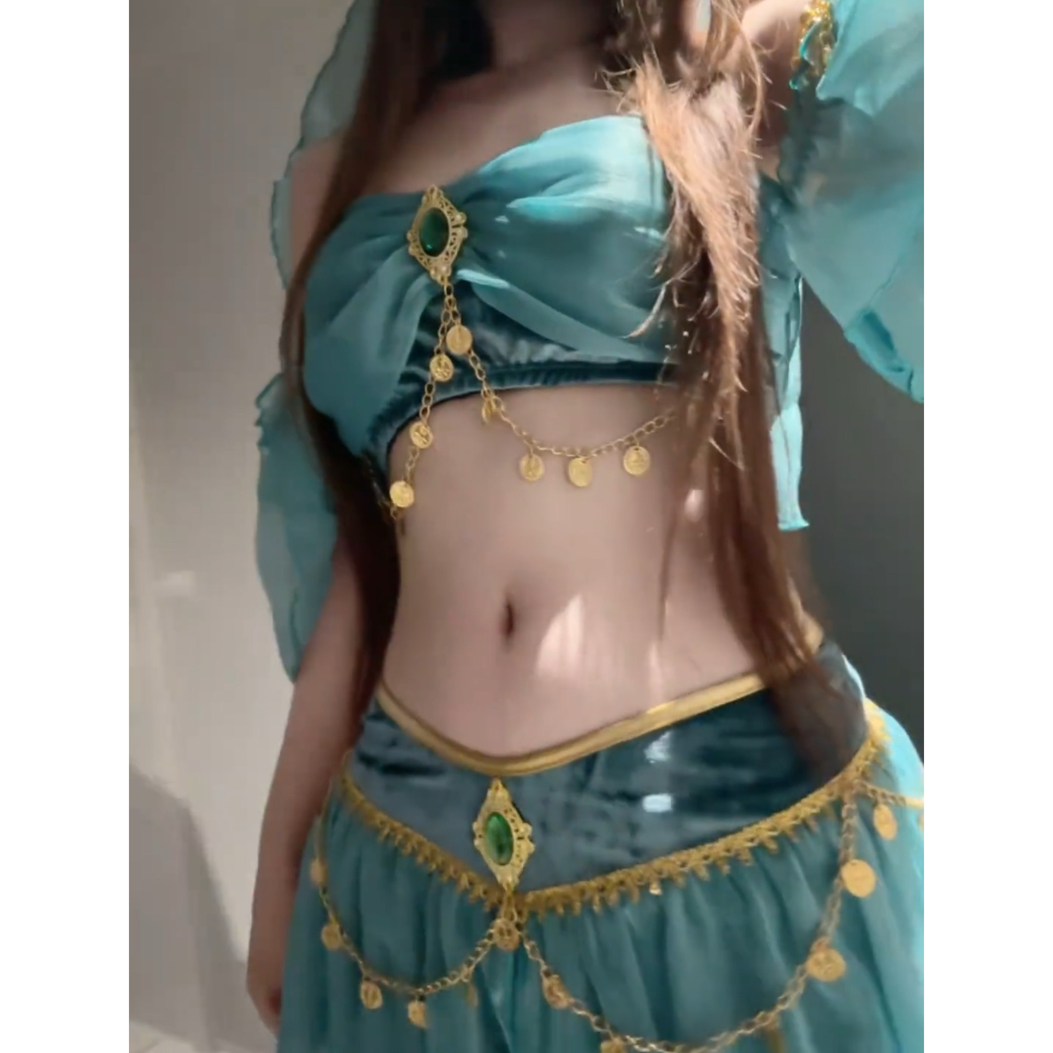 新款2026套装表演服西域舞姬性感cos异域风情印度舞娘敦煌