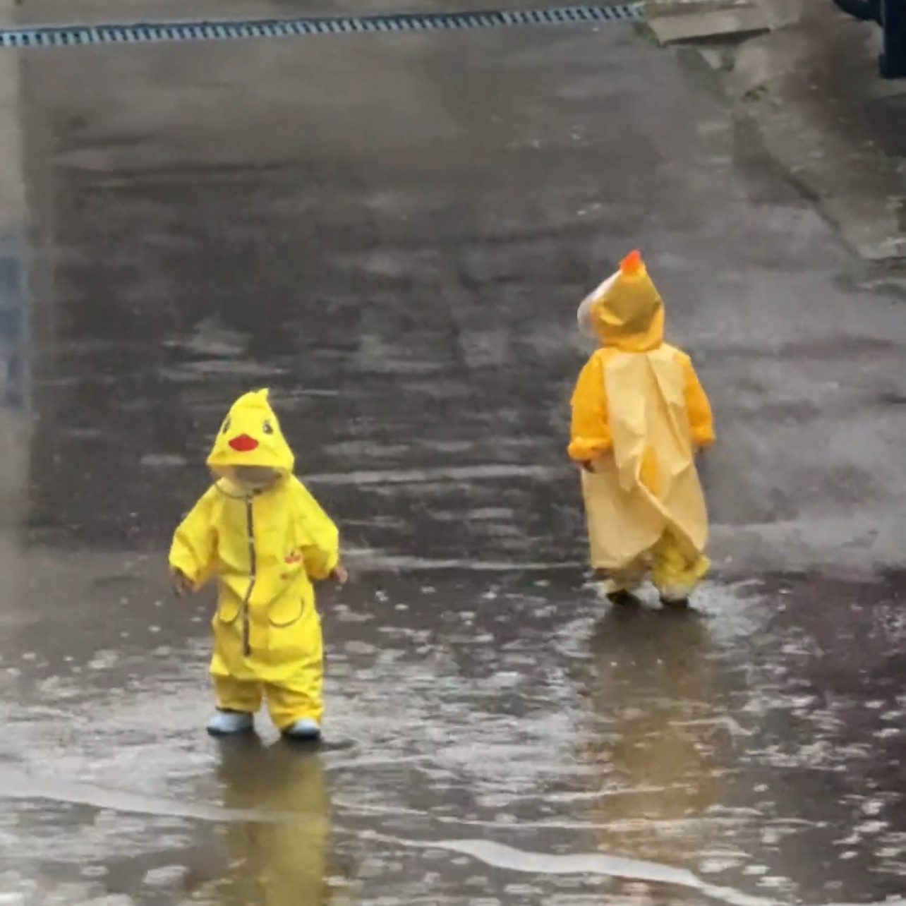 动物立体造型儿童雨衣可爱卡通小鸭男女童宝宝雨鞋套装2026新款