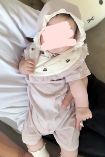 新生婴儿口水巾夏季纯棉宝宝围嘴防吐奶婴幼儿小围兜辅食