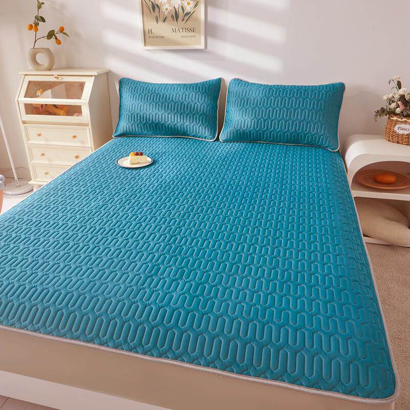 夏季三件套软席子1.5冰丝儿童乳胶凉席1.8m床可水洗宿舍可折叠夏