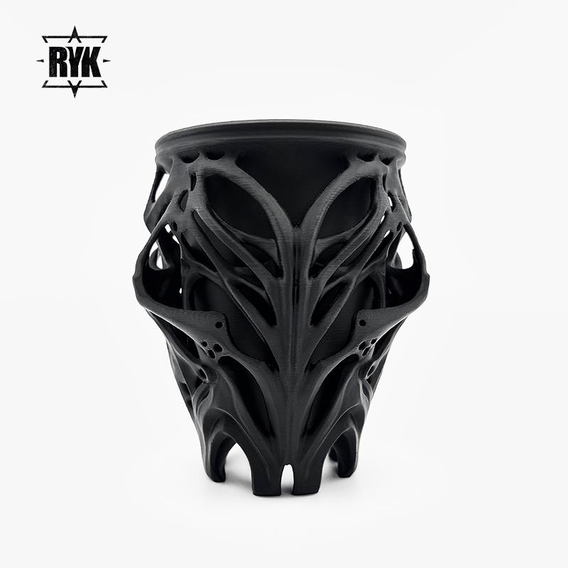 块根花盆龙舌兰高脚花盆黑色创意高级感蝴蝶兰花盆透气多肉植物盆