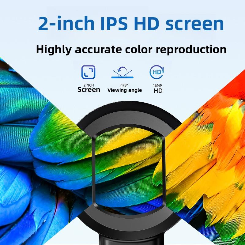 新升级版【梦清】无线手持式显微镜数码高清带屏便携式数码放大镜