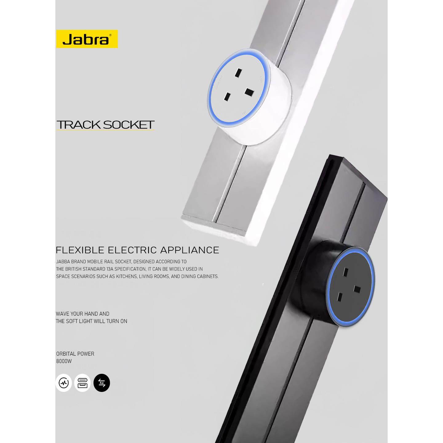 捷波朗英标可移动轨道插座滑动厨房餐边柜岛台滑轨电力导轨式排插,电子/电工,轨道插座,淘宝优惠券,粉丝福利购,淘宝优惠卷