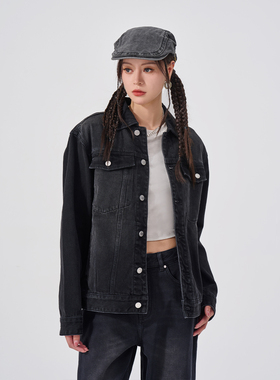 Fun商场同款fun x BeenTrill 潮牌时尚牛仔牛仔外套BTW44301B