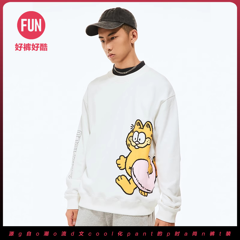 套头卫衣fun潮牌加菲猫联名新款