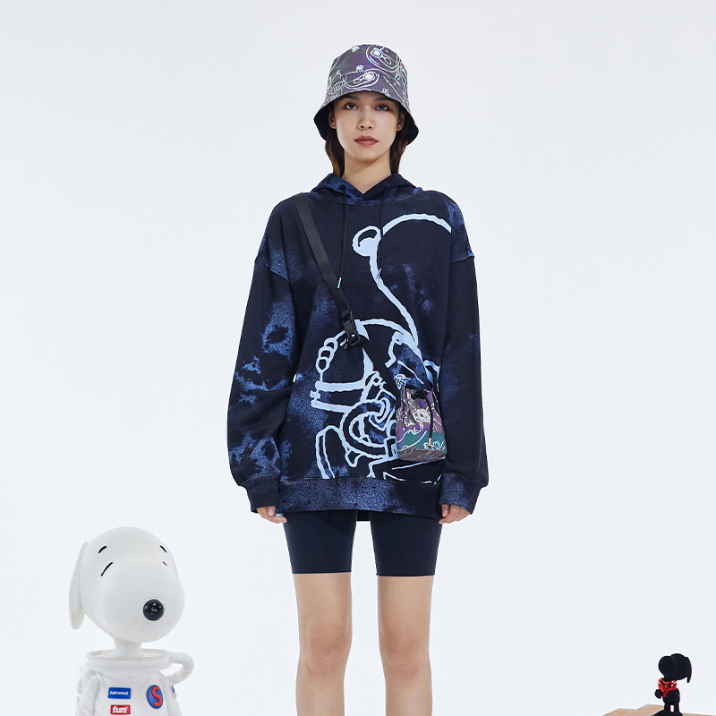 Fun宽松全棉毛圈潮酷史努比联名