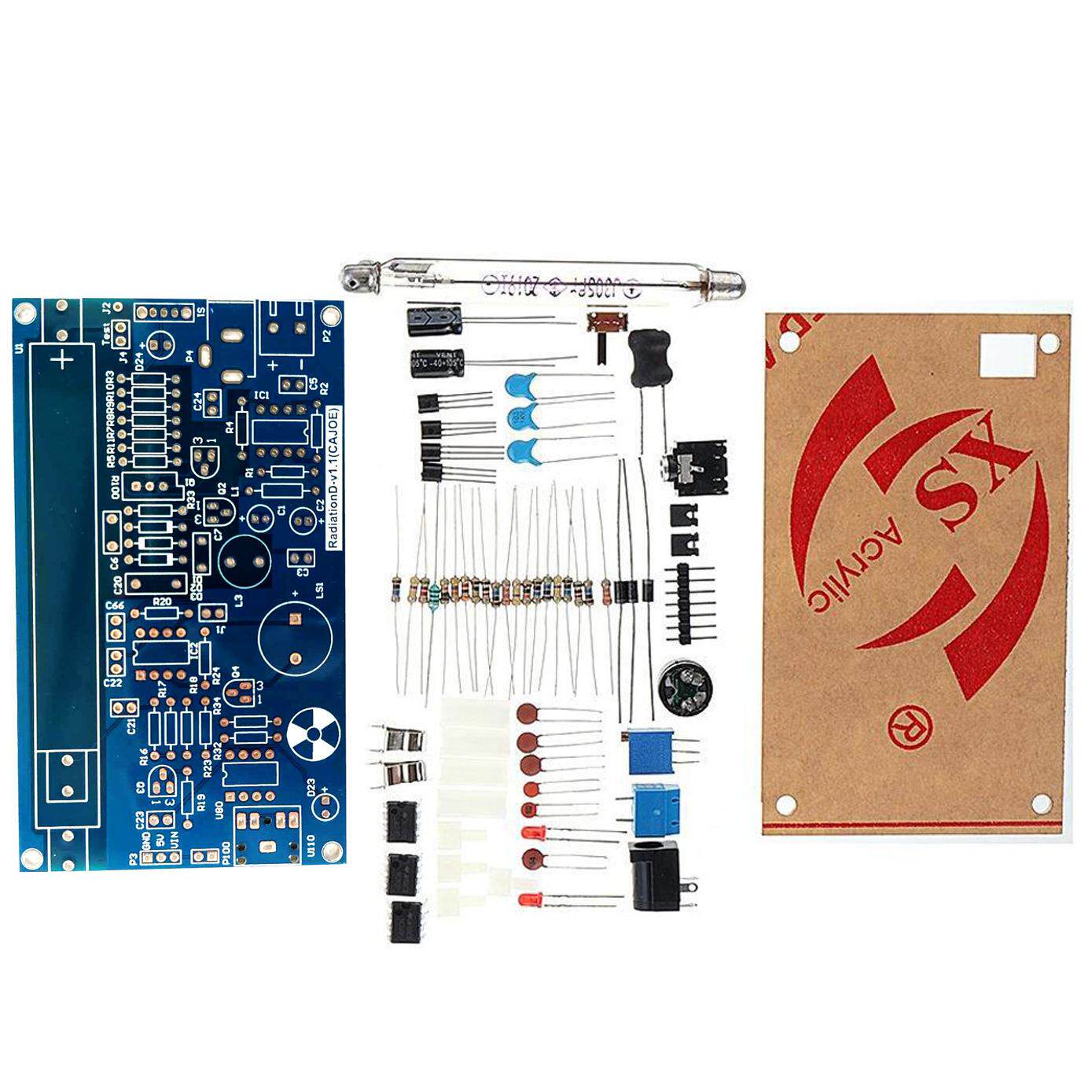 diy盖革计数器套件v1.1散件/未焊接/外贸款/中英文资料/github