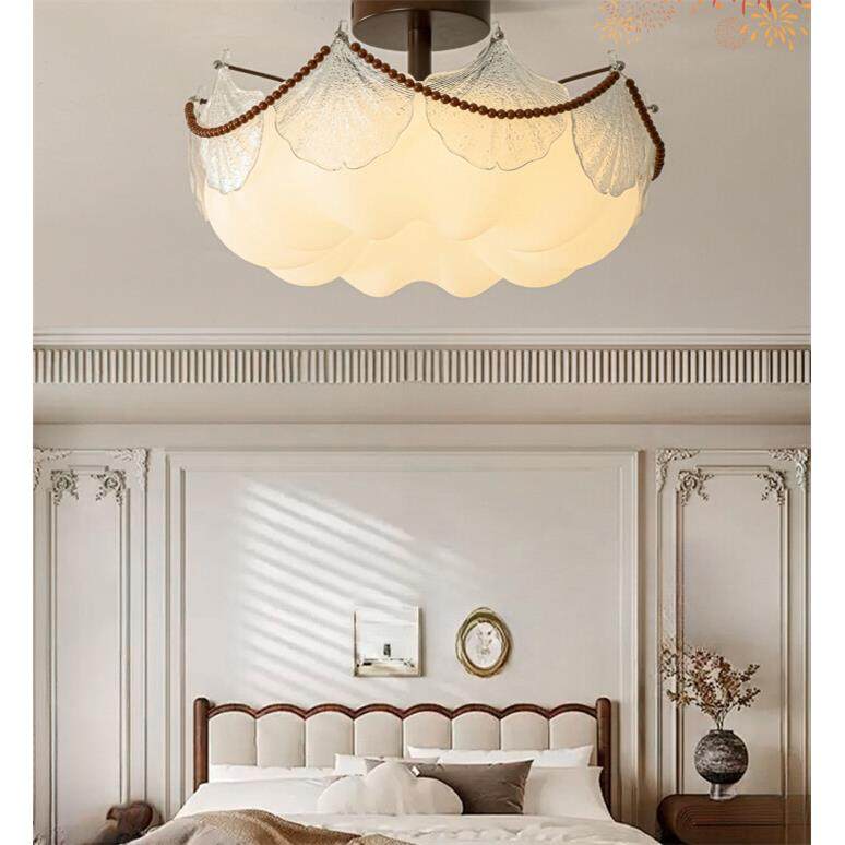 主卧室灯法式中古风轻奢玻璃贝壳美式复古儿童房全光谱护眼吸顶灯,鲜花速递/花卉仿真/绿植园艺,割草机/草坪机,淘宝优惠券,粉丝福利购,淘宝优惠卷