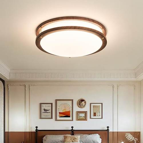 美式复古全光谱护眼卧室吸顶灯新中式书房阳台过道入户主卧房间灯