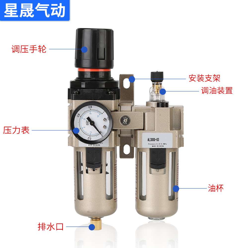 SMC型AC2010-02气源处理过滤器AC3010-03二联件4010-04油水分离器