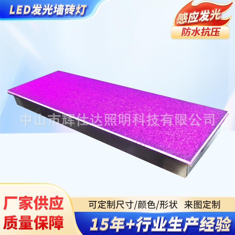 厂家现货L600*W300*H45MMLED仿石纹发光墙砖灯小区道路墙砖灯