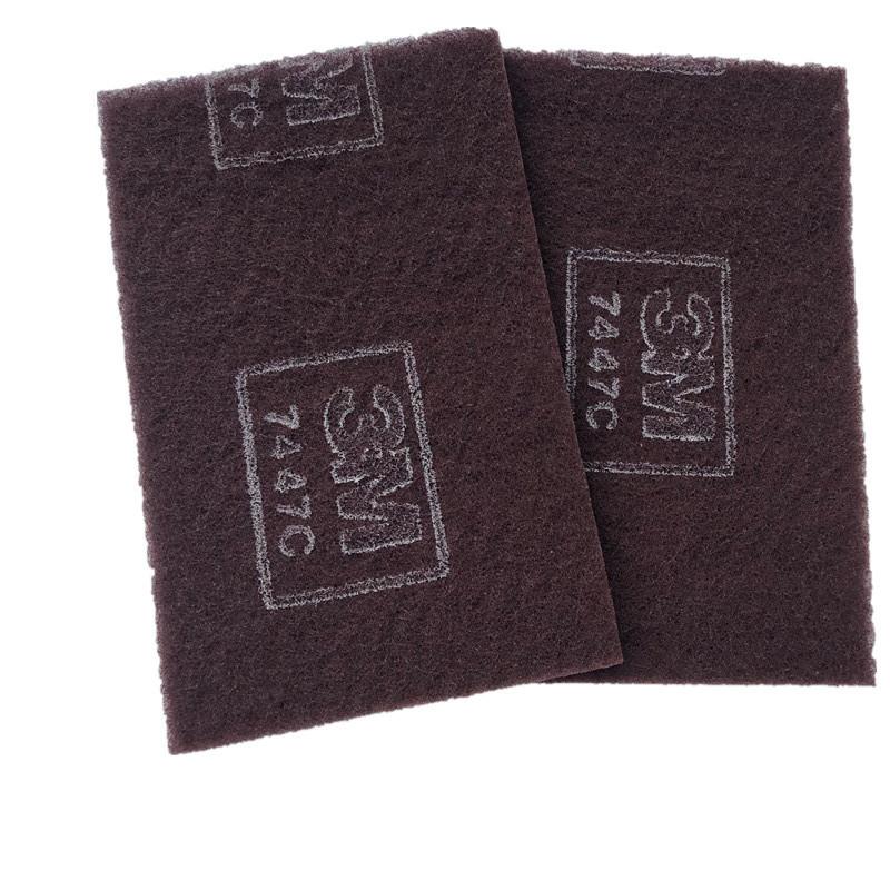 7447C工业百洁布尼龙片不锈钢打磨抛光去毛刺含砂清洁布