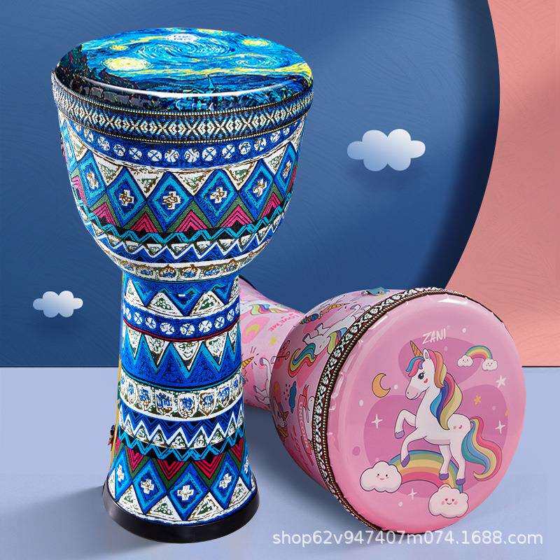 zani儿童轻质非洲鼓大8幼儿园成人初学者丽江手鼓专业打击乐器8寸