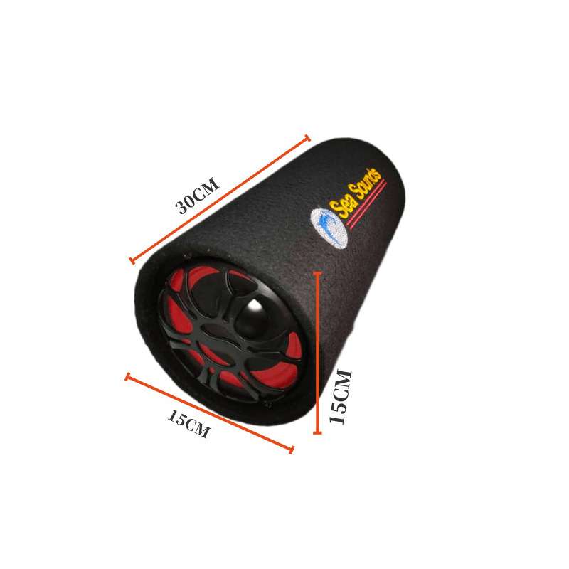 5寸隧道有源低音炮扬声器12V220V车载汽车音响带功放立体声音箱