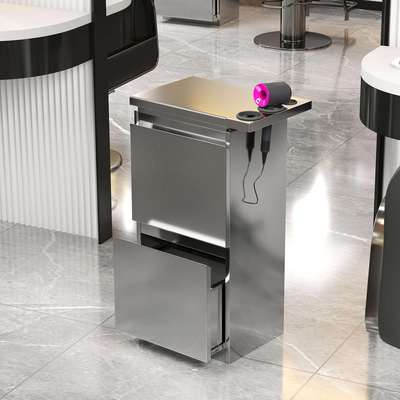 理发店工具柜不锈钢美发工具柜子发廊工具台收纳储物柜带抽屉其他