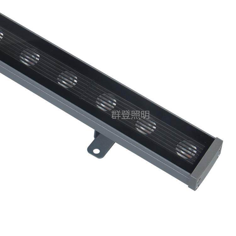 户外亮化工程格栅防眩LED线条灯 DMX512RGBW外控24W洗墙灯