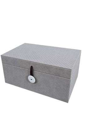 新品灰色麻布装饰盒酒店家居样板房衣帽间售楼部展示厅家具城摆件