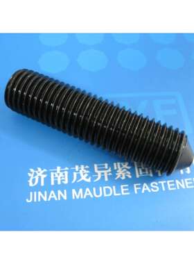 12.9级45H铬钼合金钢内六角尖头锥端紧定螺丝NFE25172-2004