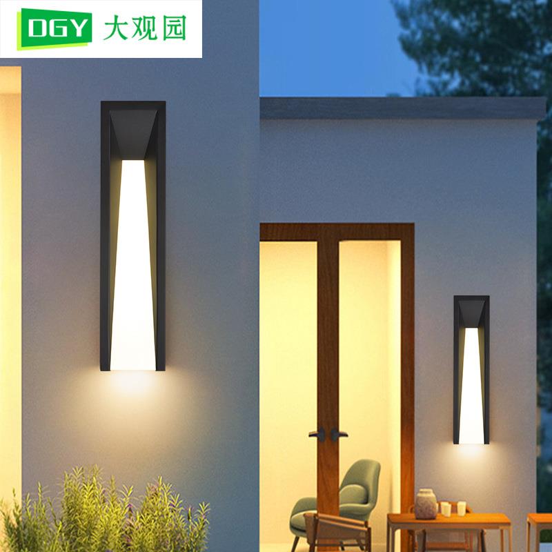 户外壁灯现代简约防水长条别墅门口灯室外照明灯花园庭院灯具