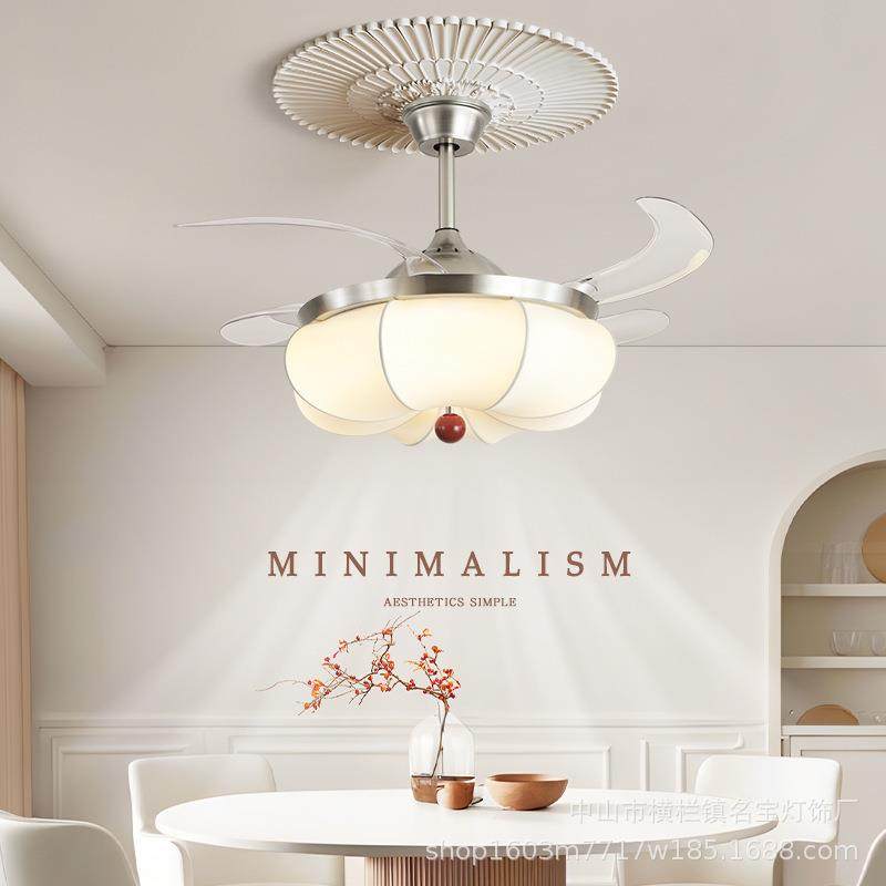 新款布艺卧室隐形风扇灯奶油中古风餐厅吊扇静音一体复古中山灯具,农机/农具/农膜,播种栽苗器/地膜机,淘宝优惠券,粉丝福利购,淘宝优惠卷