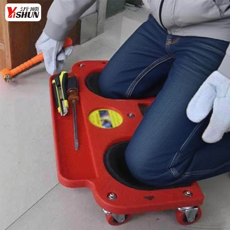 滚轮式膝盖滑行垫万向轮滑跪垫车辆维修跪垫滚动膝盖滑行护膝跪板